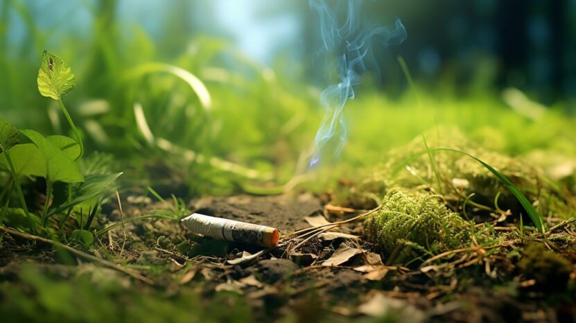Educate others on the risks of disposing of cigarettes in the environment